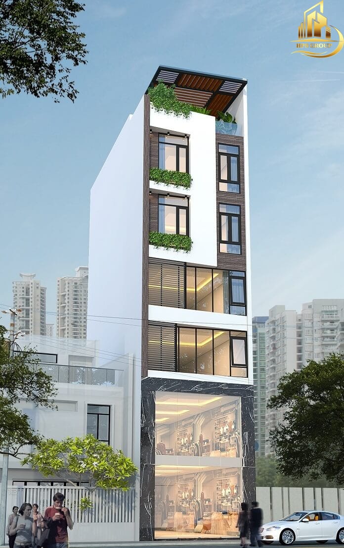Xây nhà 6 tầng tại Nha Trang theo phong cách Indochine – Nét giao thoa Á – Âu đầy nghệ thuật
