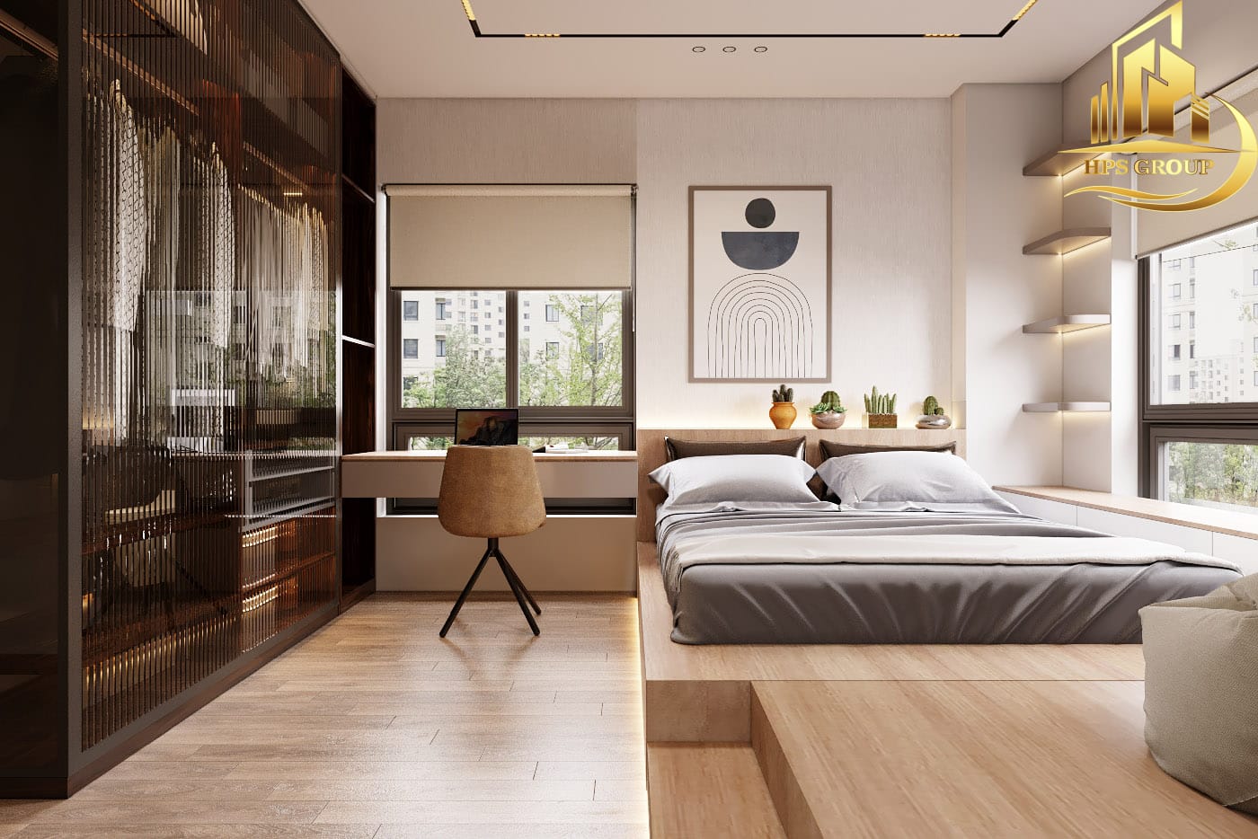 Chi phí xây phòng ngủ 20m2: Phong cách hiện đại, tiết kiệm và đẳng cấp